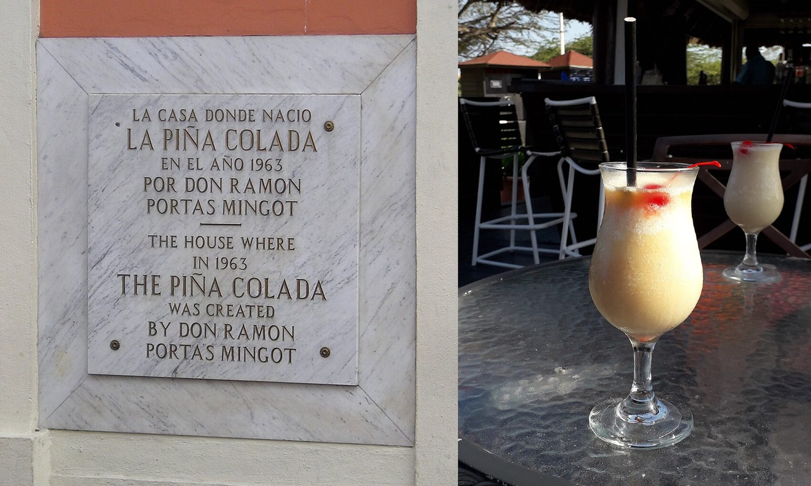 Piña colada at its Puerto Rican birthplace.