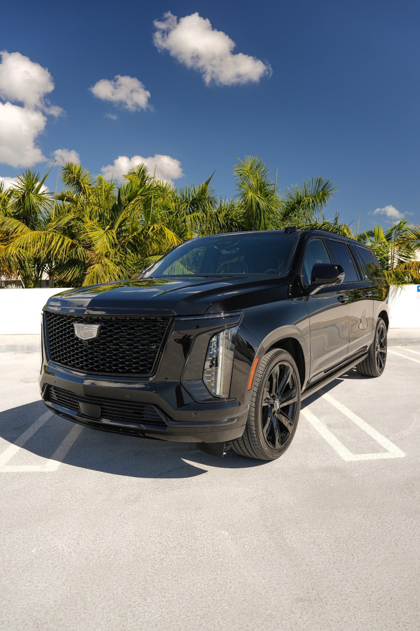 Cadillac Escalade ESV in black - premium luxury SUV rental Puerto Rico
